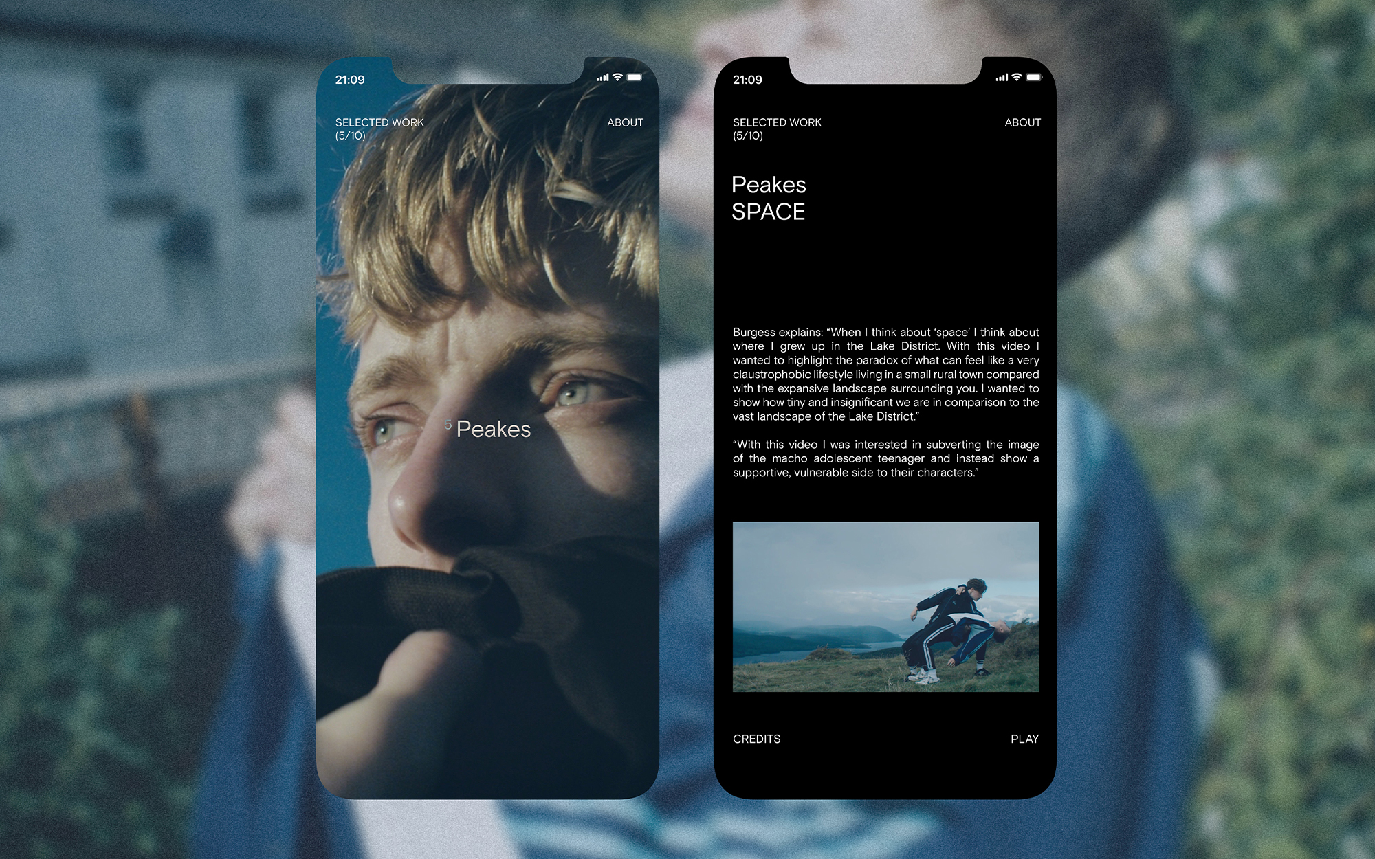 Side profile portrait of a woman